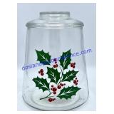 Glass Holiday Canister (9")