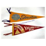 Pair of Vintage Flag Banners