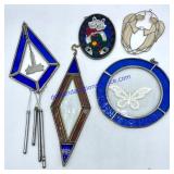 Lot of (5) Stained Glass Pieces