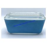 Vintage Blue Pyrex Dish & Lid
