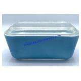 Vintage Blue Pyrex Dish & Lid