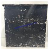 White House Milk Metal Crate (12 x 12 x 10)