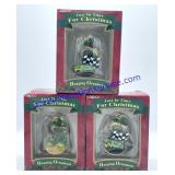 Lot of (3) John Deere Ornaments