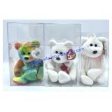 Lot of (3) TY Beanie Baby Bears