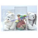 Lot of (3) TY Beanie Baby Bears