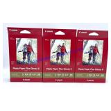 (3) Packages of Cannon 4x6 Photo Paper