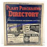 1945 Plant Purchasing Directory Book