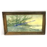 Vintage Frame & Print (23 x 13)
