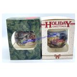 Pair of New Holland Christmas Ornaments