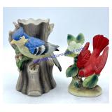 Enesco Bird Vase & Figurine
