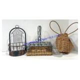 Lot of (3) Decorative Baskets