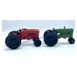 Green & Red Vintage Tractors
