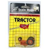 Scale Model Orange Tractor