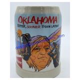 1991 Oklahoma Budweiser Beer Stein