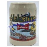 1992 Alabama Budweiser Beer Stein