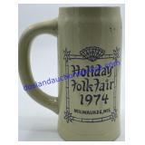1974 Holiday Folk Fair Beer Stein