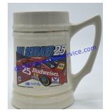 Ken Schrader #25 Budweiser Beer Stein