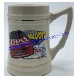 Bill Elliott Budweiser Beer Stein
