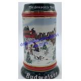 1991 Budweiser Holiday Beer Stein