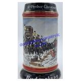 1992 Budweiser Holiday Beer Stein