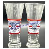 Pair of Budweiser Beer Glasses