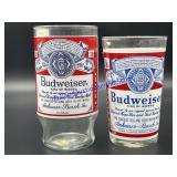 Pair of Budweiser Beer Glasses