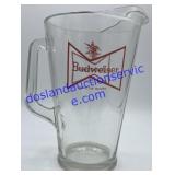Budweiser Glass Pitcher