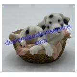 Westland Dalmatian in Basket Figurine