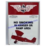 Porcelain Skelly Airplane Sign (13 x 10)