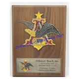 Anheuser Busch Plaque (12 x 9)
