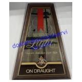 Michelob Light Mirror 20"Tall x 14"Base x 7"Top