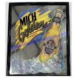 Michelob Golden Draft Mirror 21-1/2"Wide x 26"Tall