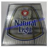 Natural Light Beer Mirror 22" Tall x 19" Wide