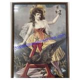 American Woman Anheuser Busch 27-1/2" Tall x 20"