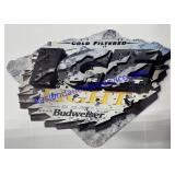 Ice Light Budweiser Tin Sign 34-1/2"Wide x