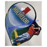 Michelob Folding Tin Sign 27"Wide x 22"Tall