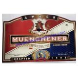 Amber Beer Anheuser Busch Tin Sign 25"Wide x