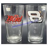 Pair of Bud Racing Pint Glasses