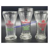 Lot of (3) Anheuser Busch Related Glasses