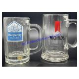 Michelob & Wurzburger Beer Mugs