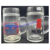 Michelob & Budweiser Beer Mugs