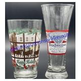 Pair of Budweiser Beer Glasses
