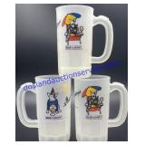 Lot of (3)Plastic Spuds MacKenzie Glasses