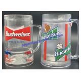 Pair of Budweiser Frosty Beer Mugs