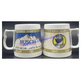 Pair of Plastic Busch St. Louis Blues Mugs