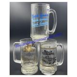 Lot of (3) Busch Gardens Beer Mugs