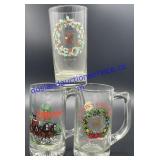 Lot of (3) Anheuser Busch Beer Glasses