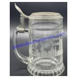 Glass Anheuser Busch Beer Stein
