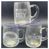 Lot of (3) Anheuser Busch Related Beer Mugs
