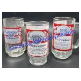 Assorted Budweiser Mugs And Glass
